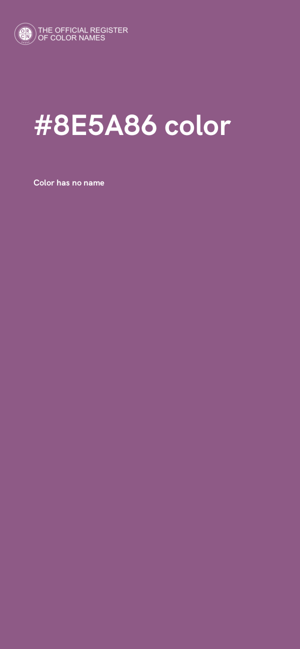 #8E5A86 color image