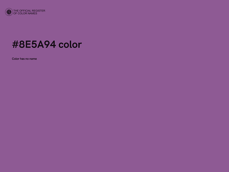 #8E5A94 color image