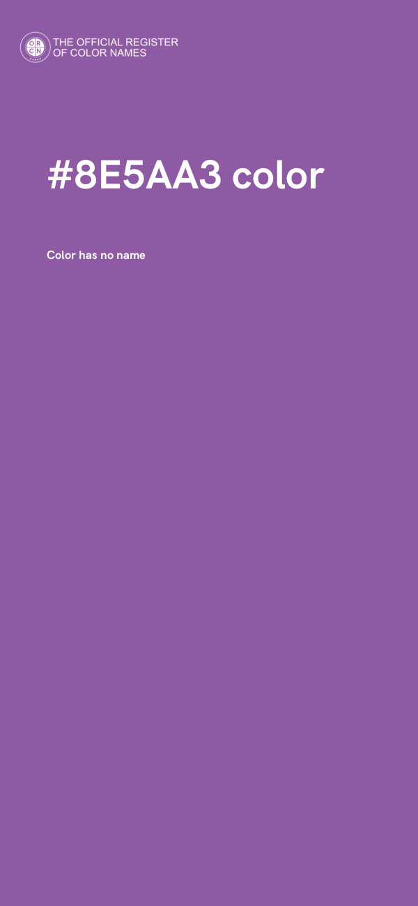 #8E5AA3 color image
