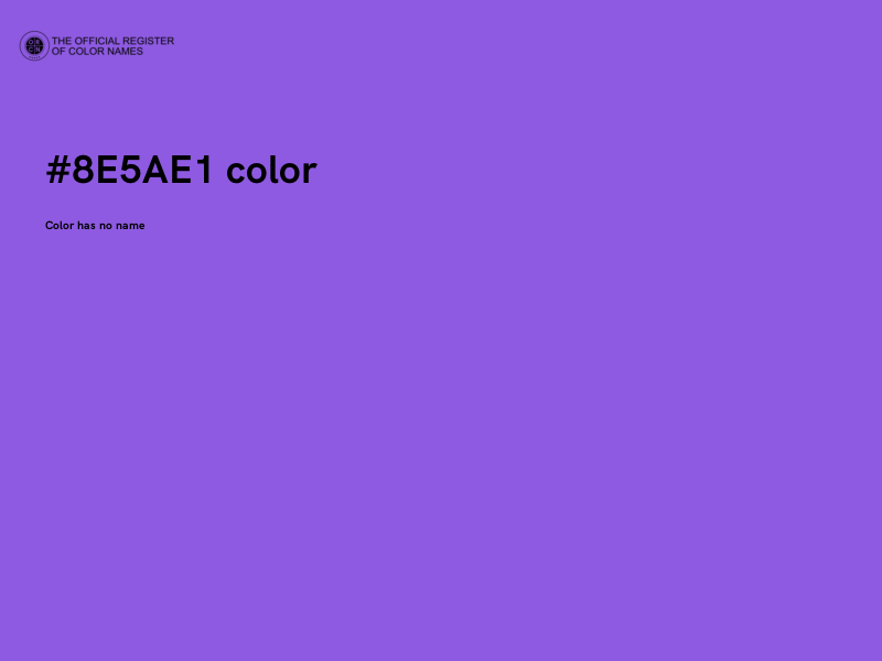 #8E5AE1 color image