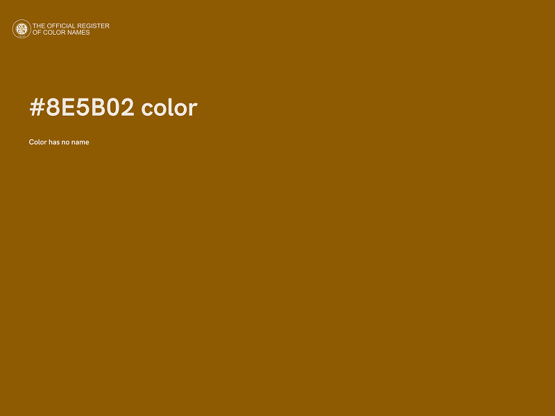 #8E5B02 color image