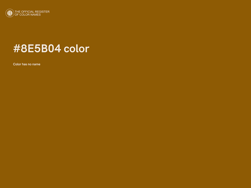 #8E5B04 color image