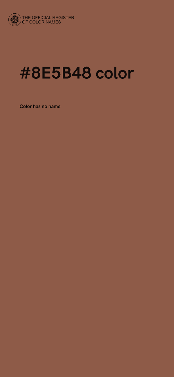 #8E5B48 color image