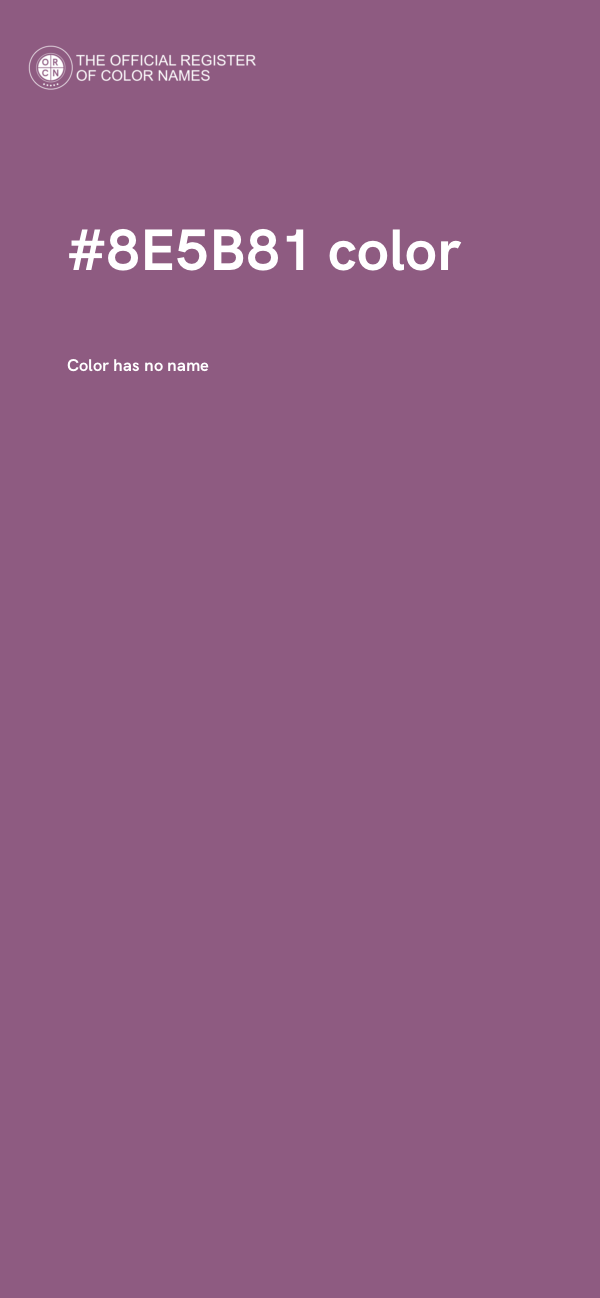 #8E5B81 color image