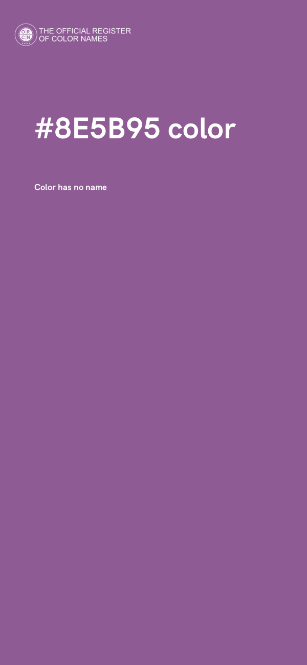 #8E5B95 color image