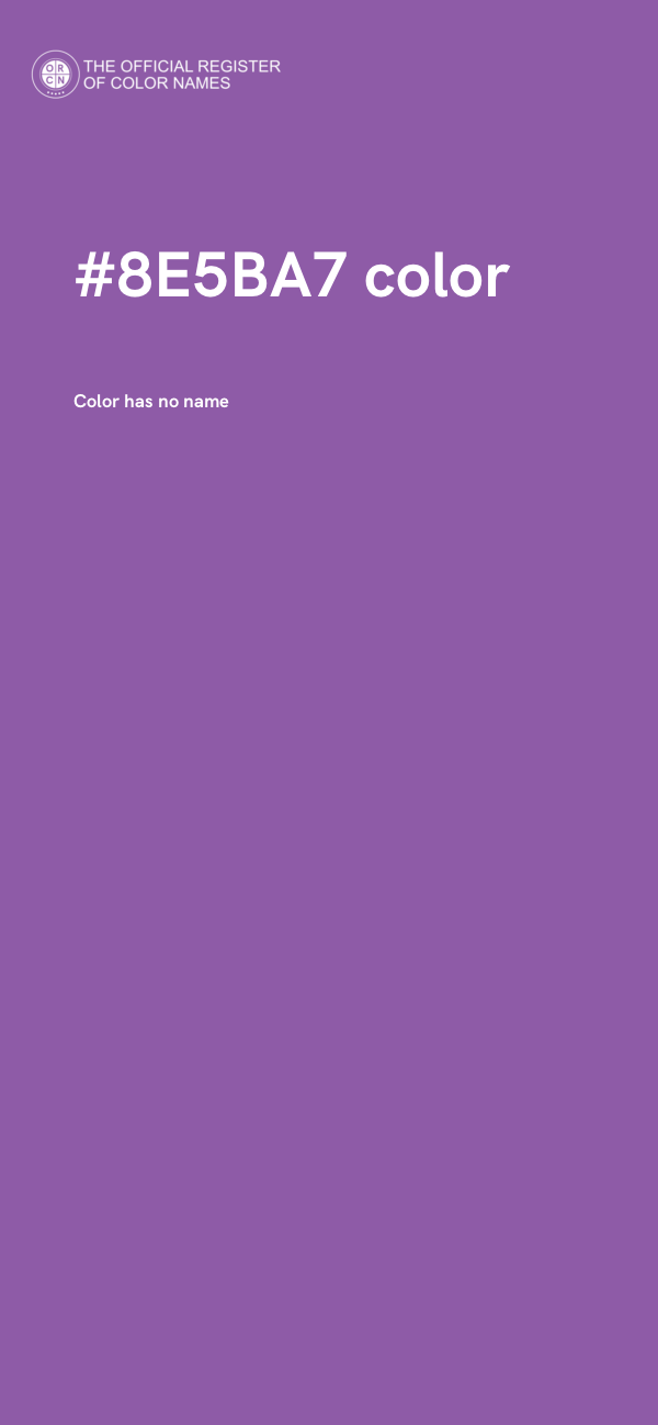 #8E5BA7 color image