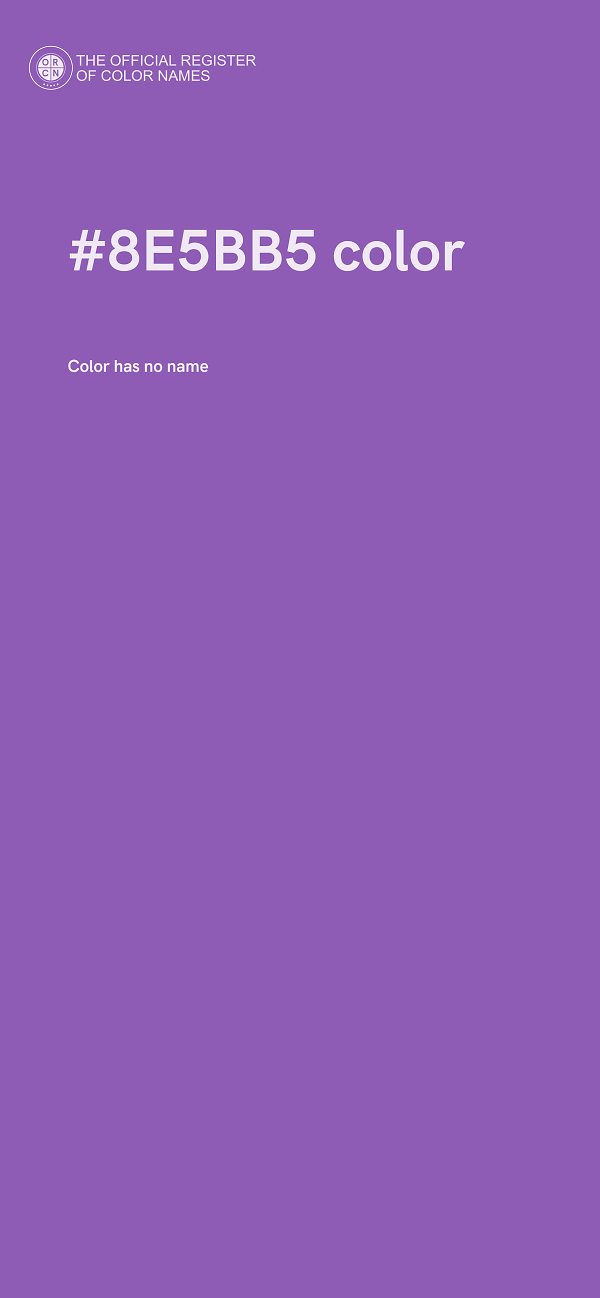 #8E5BB5 color image