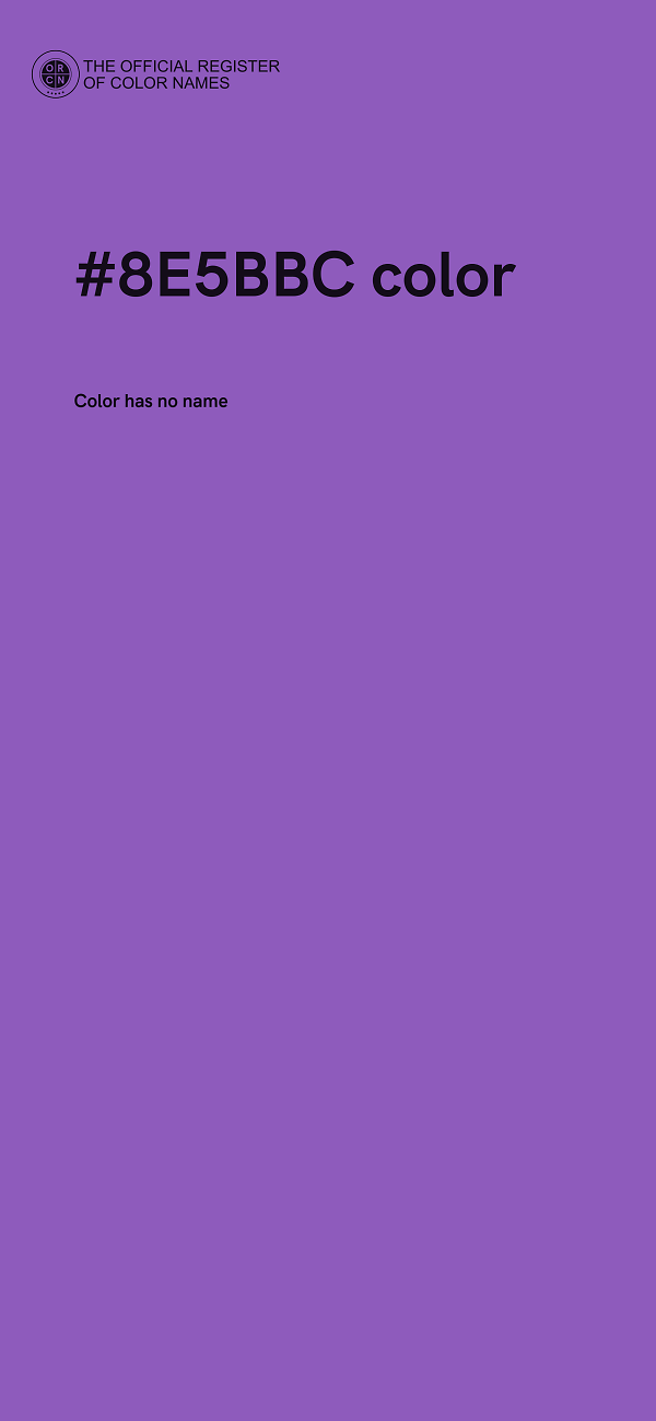 #8E5BBC color image