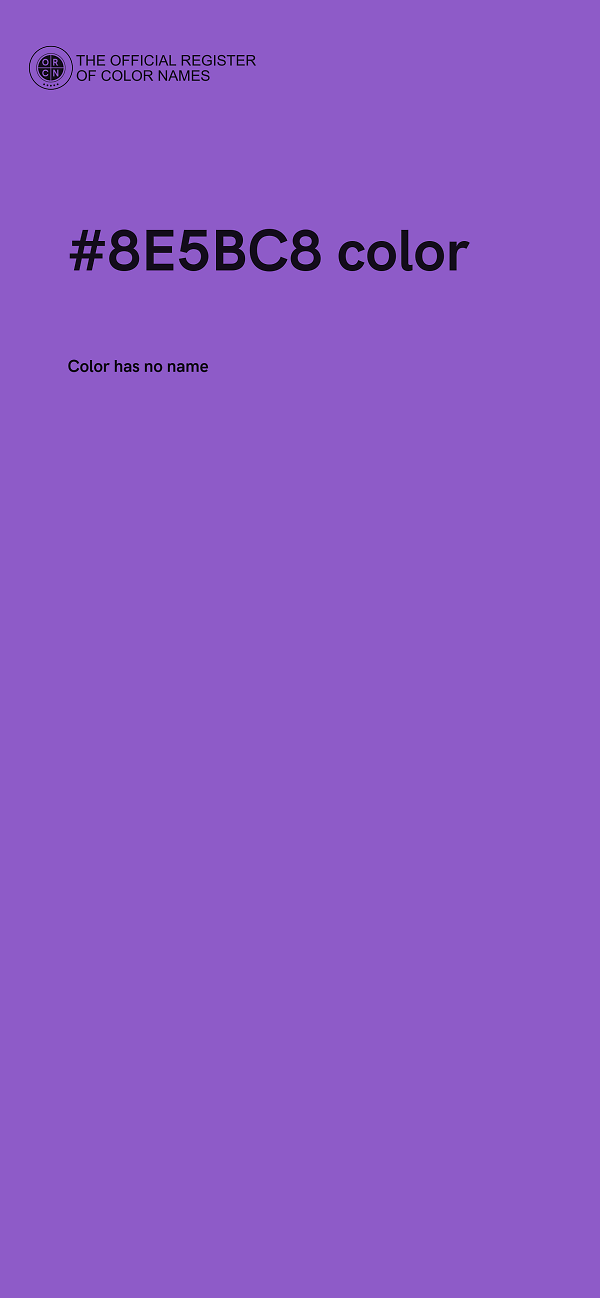 #8E5BC8 color image