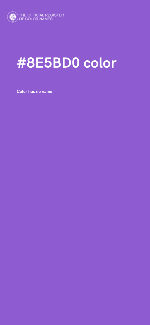 #8E5BD0 color image