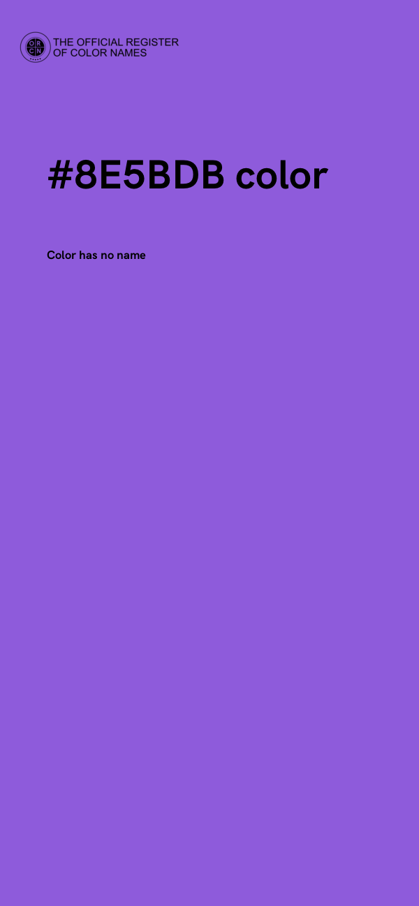 #8E5BDB color image