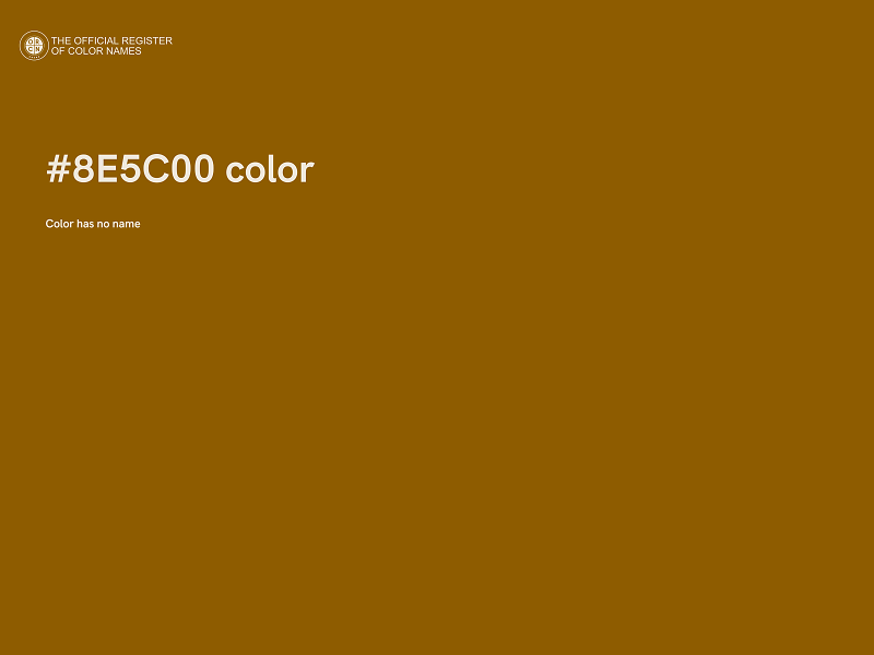 #8E5C00 color image