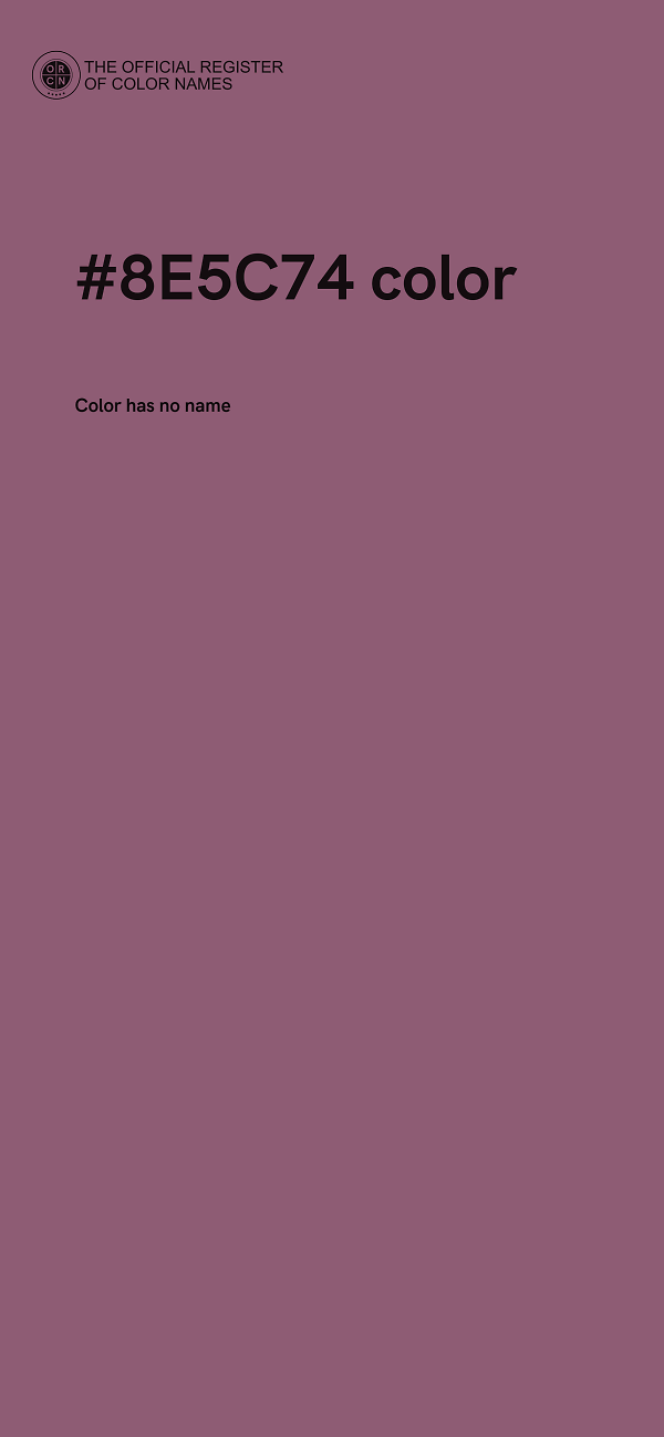 #8E5C74 color image