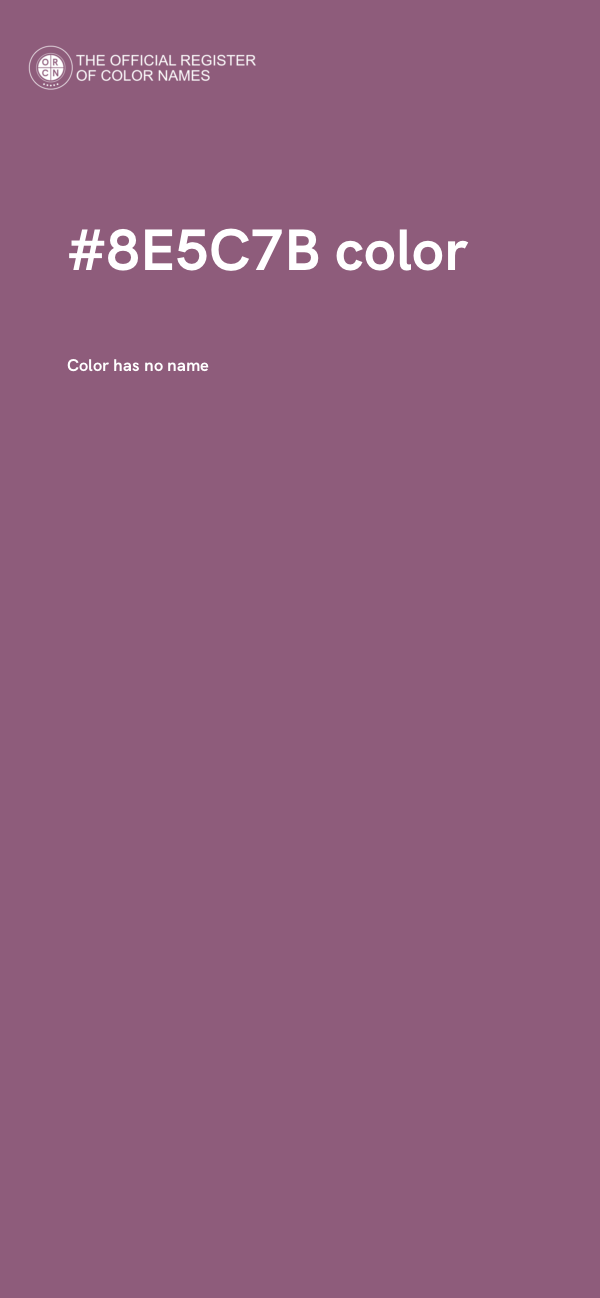 #8E5C7B color image