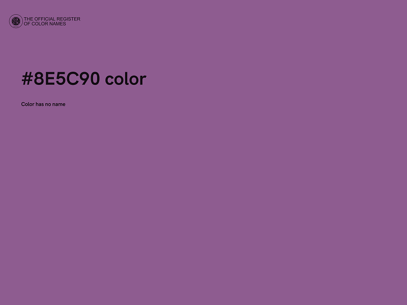 #8E5C90 color image