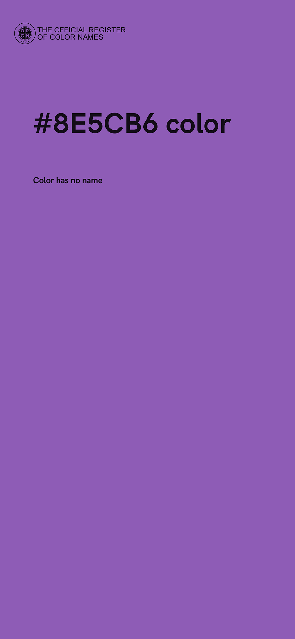 #8E5CB6 color image