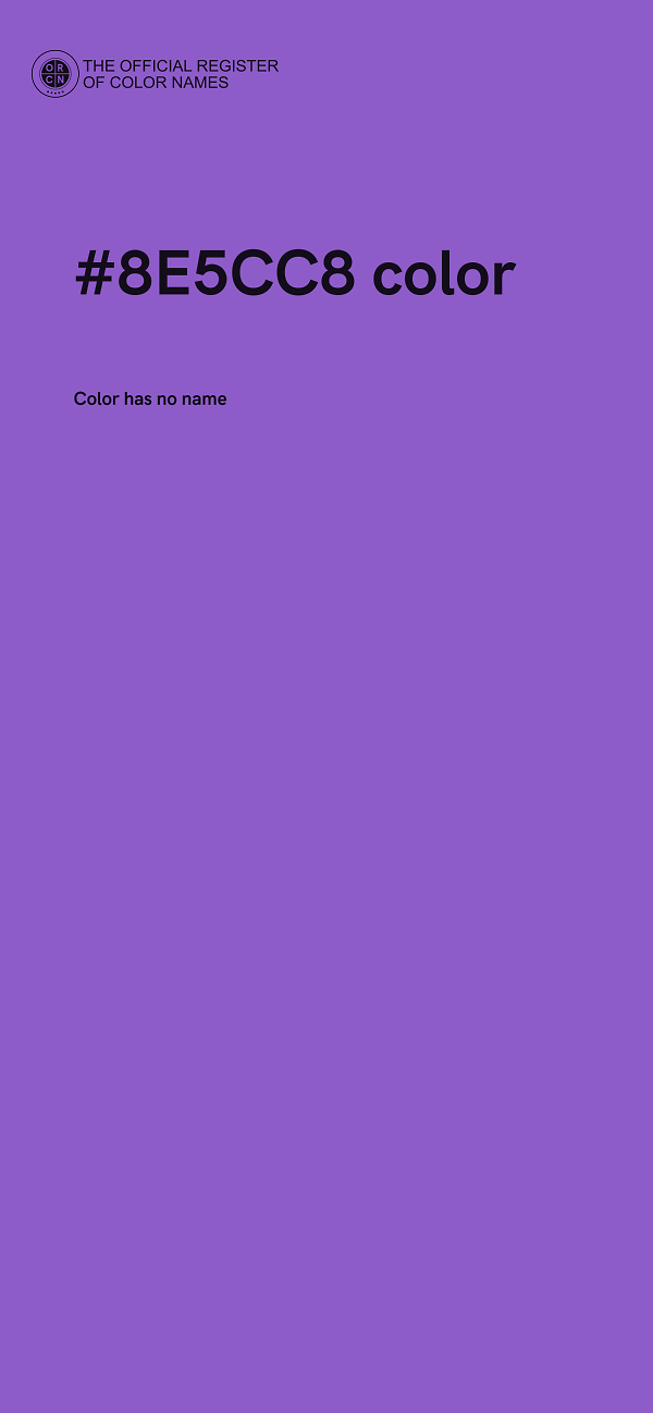 #8E5CC8 color image