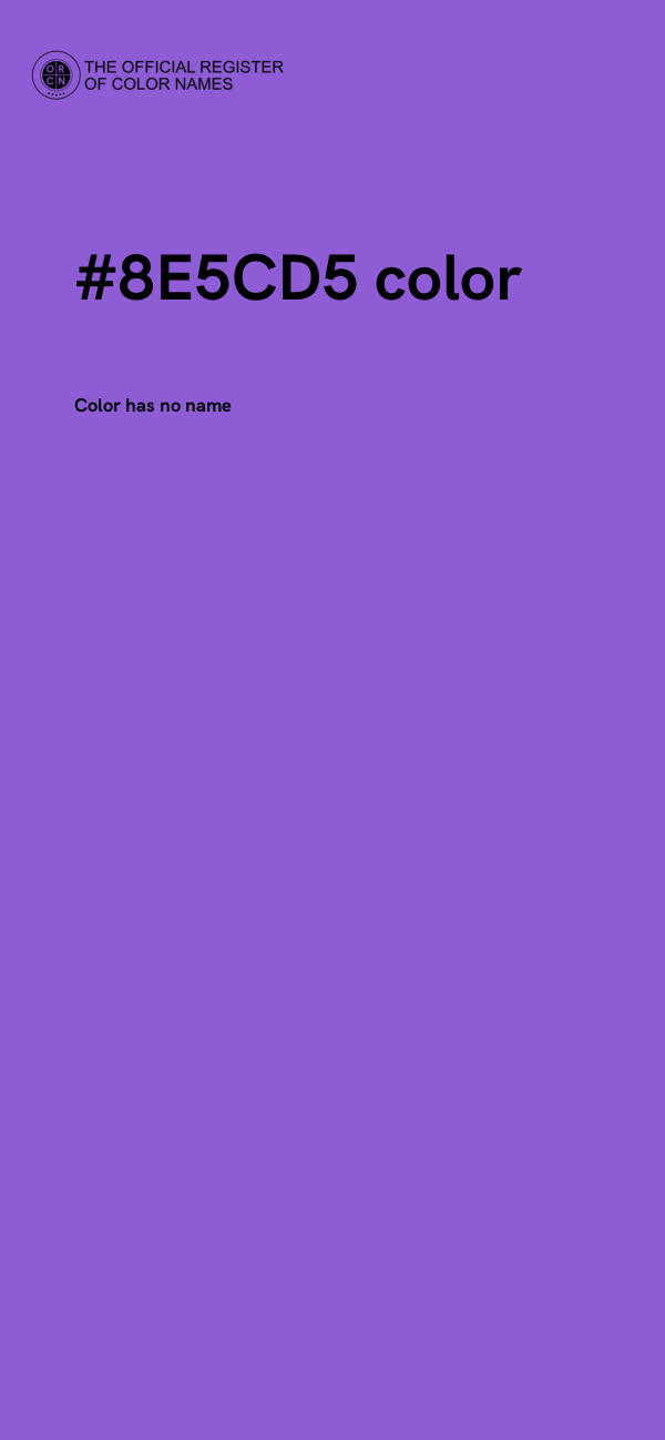 #8E5CD5 color image