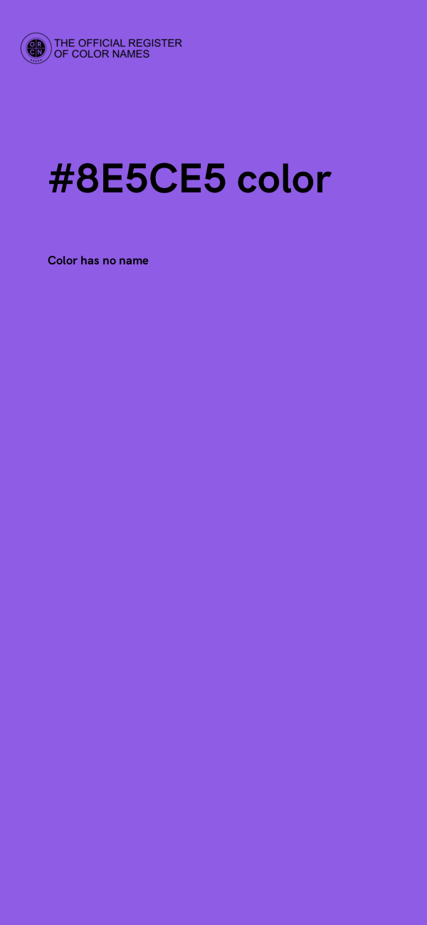 #8E5CE5 color image