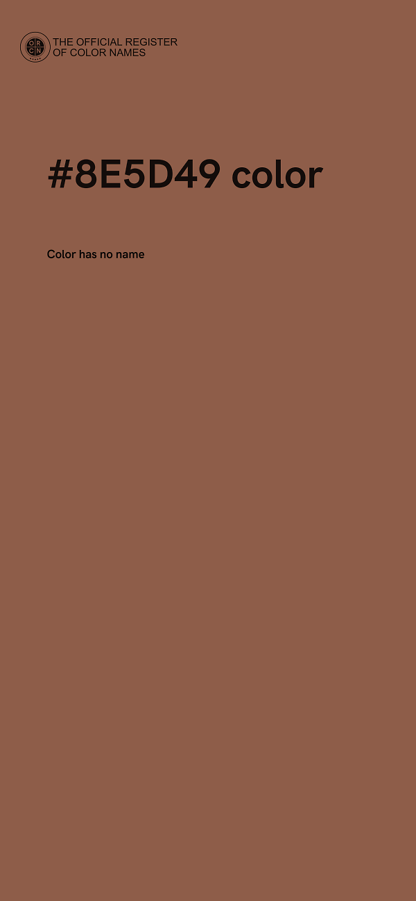 #8E5D49 color image