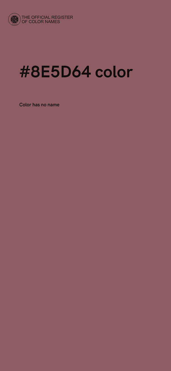 #8E5D64 color image
