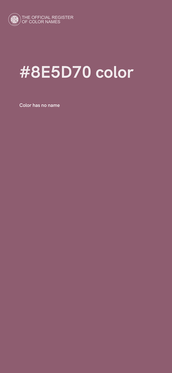 #8E5D70 color image