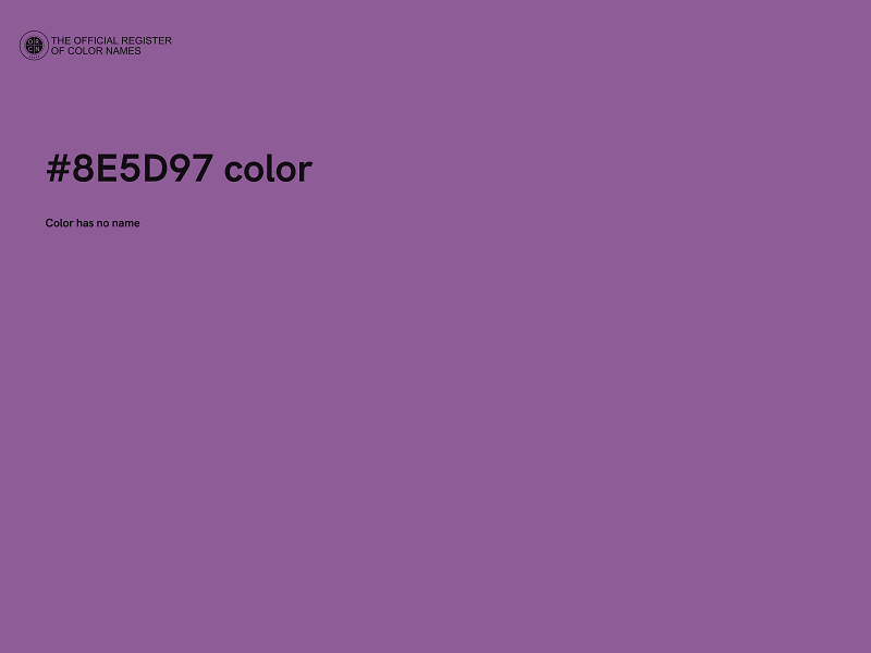 #8E5D97 color image