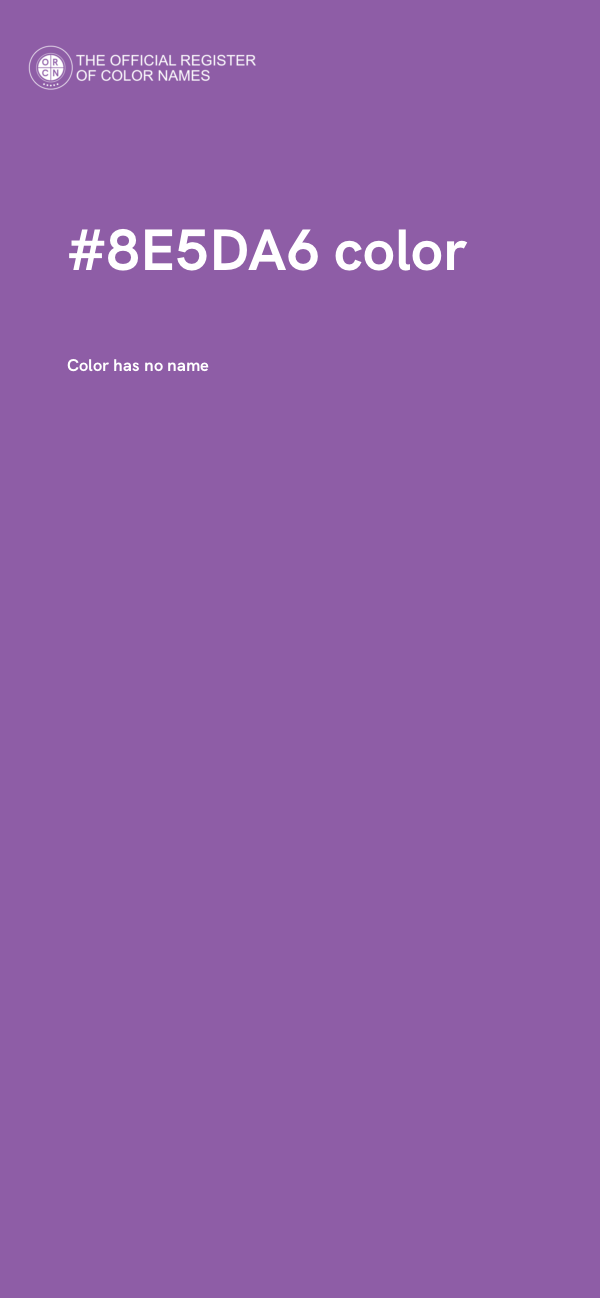 #8E5DA6 color image