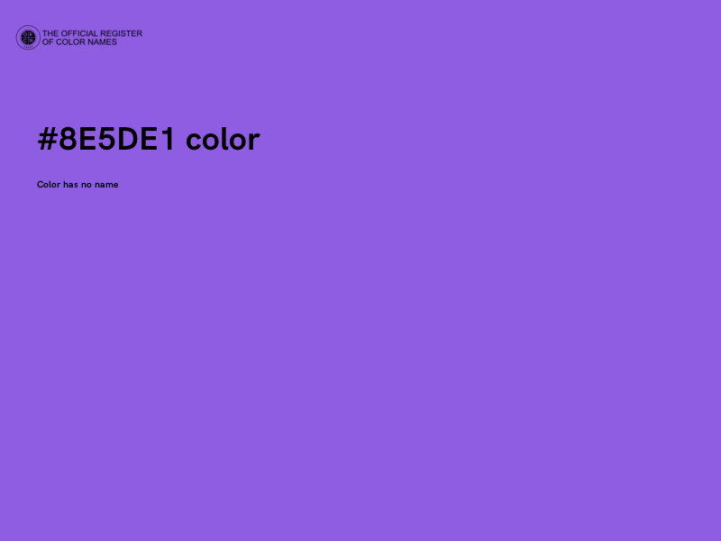 #8E5DE1 color image