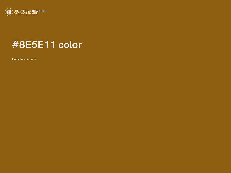 #8E5E11 color image