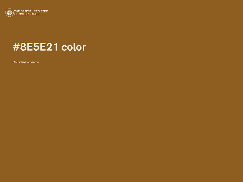 #8E5E21 color image