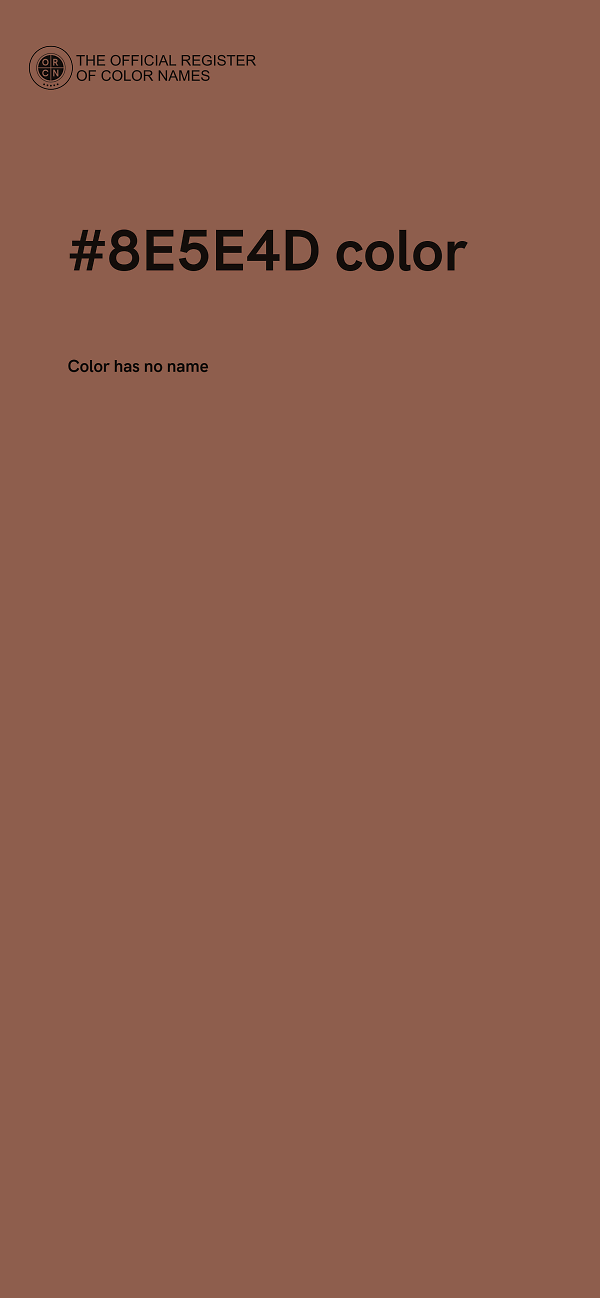 #8E5E4D color image