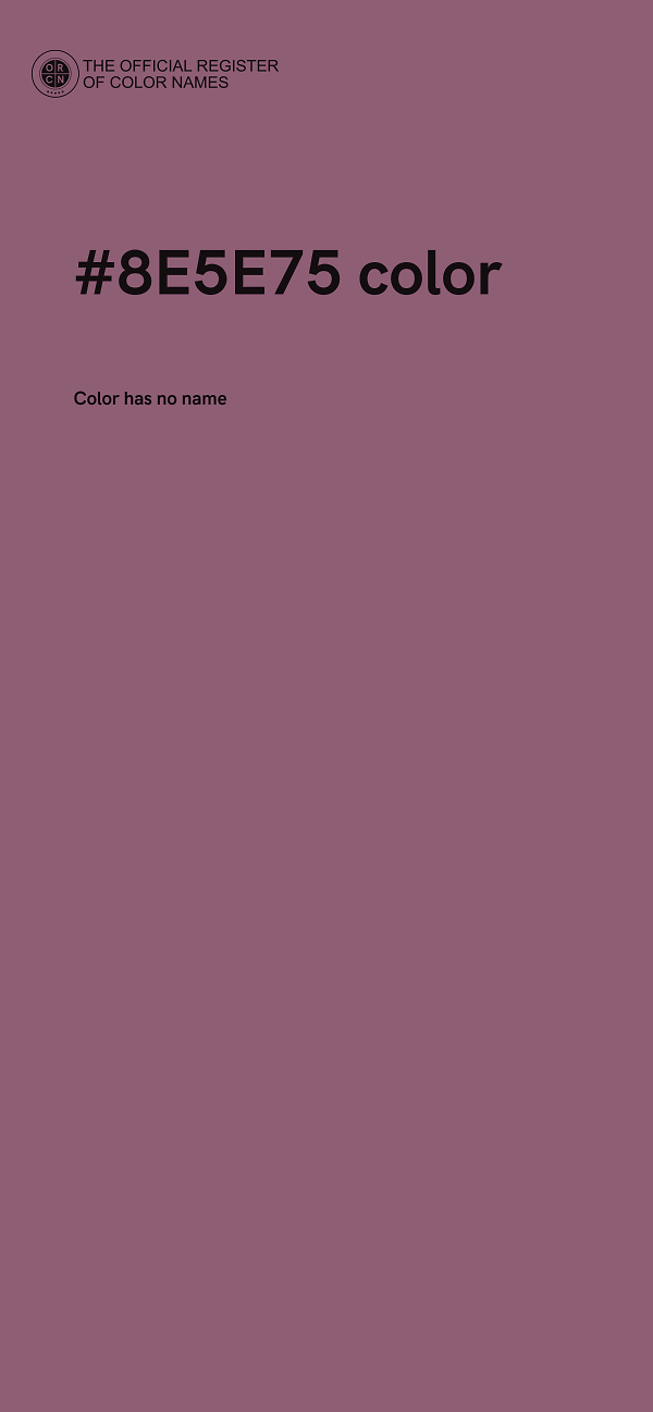 #8E5E75 color image