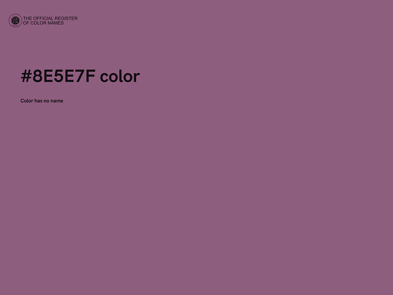 #8E5E7F color image