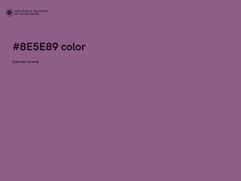 #8E5E89 color image