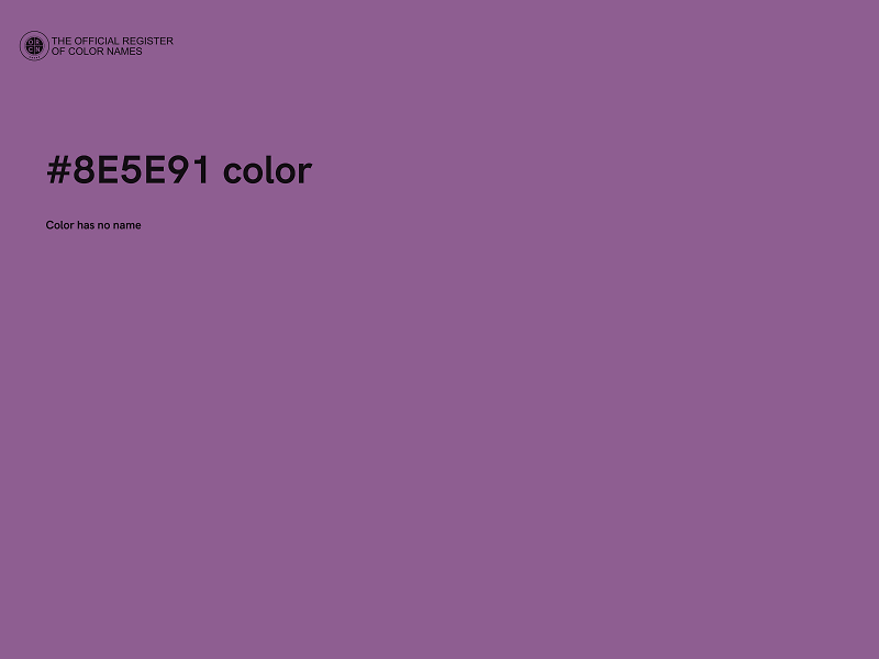 #8E5E91 color image