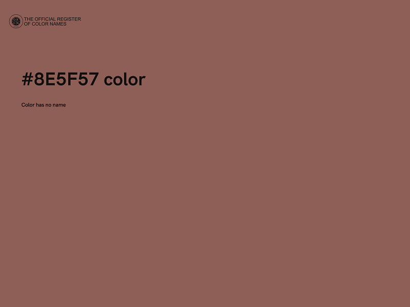 #8E5F57 color image