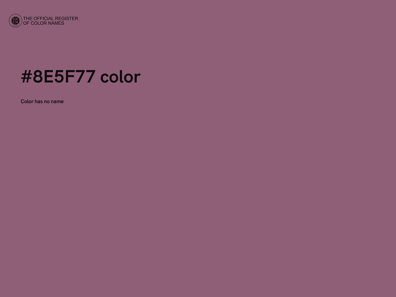 #8E5F77 color image