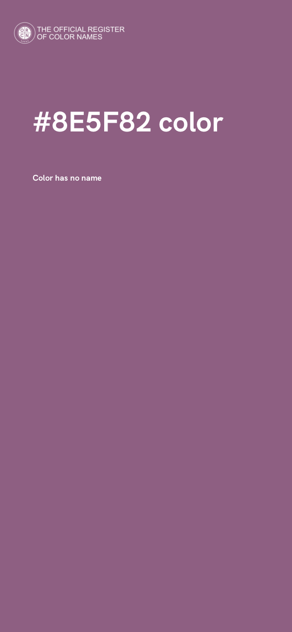 #8E5F82 color image
