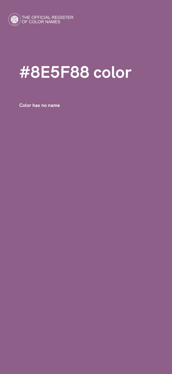 #8E5F88 color image