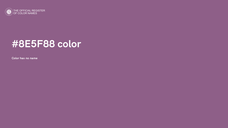 #8E5F88 color image