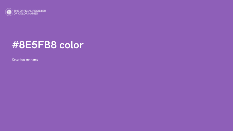 #8E5FB8 color image