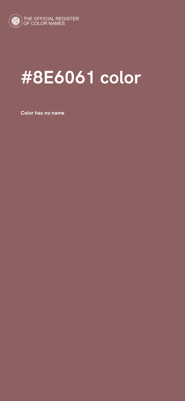 #8E6061 color image