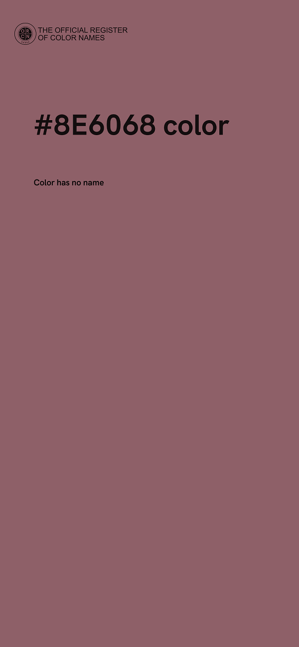 #8E6068 color image