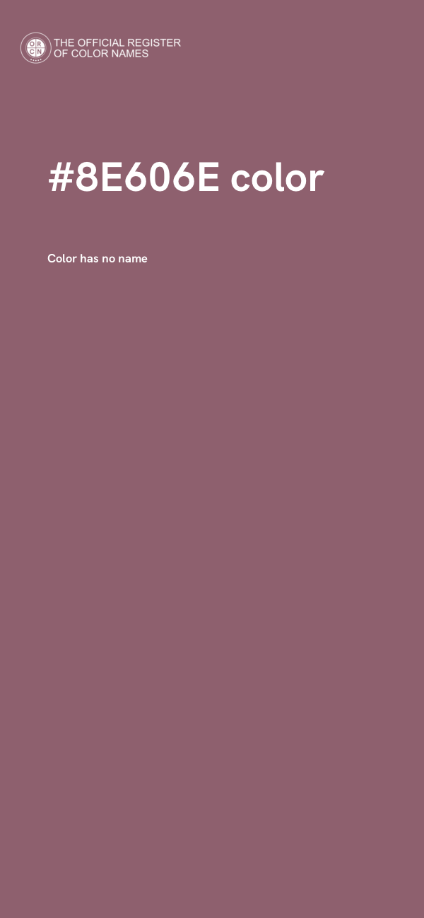 #8E606E color image