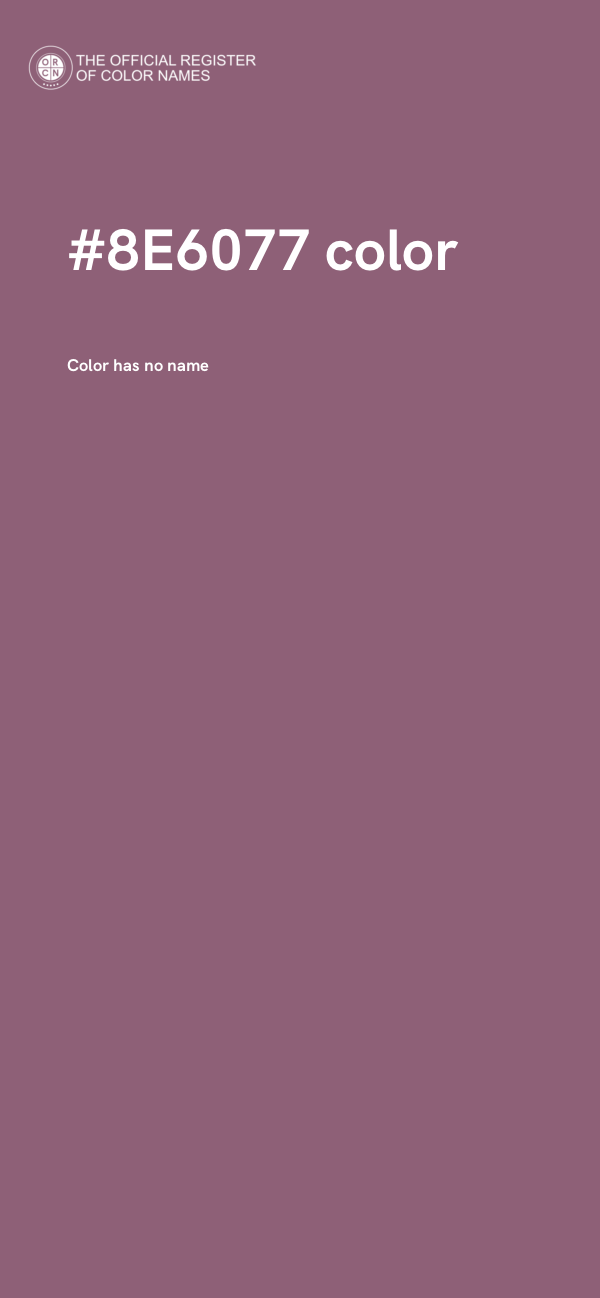 #8E6077 color image