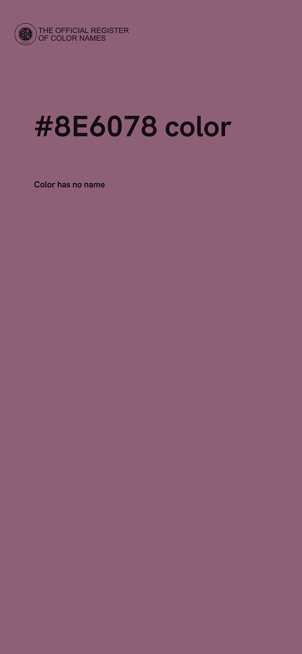 #8E6078 color image