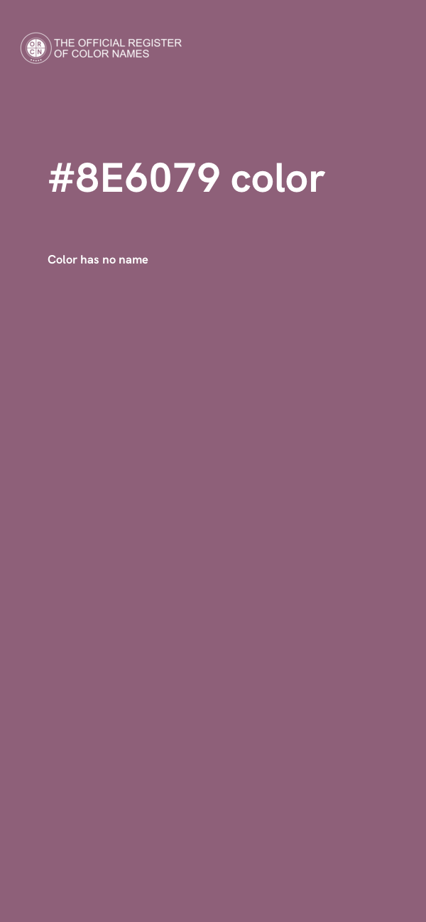#8E6079 color image