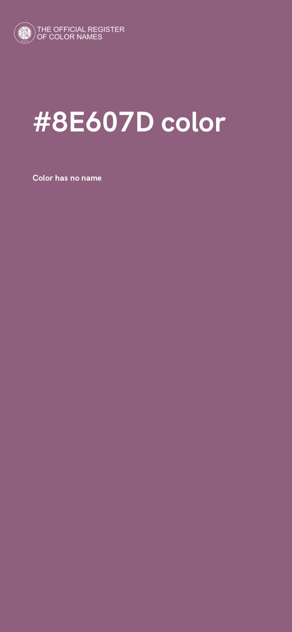 #8E607D color image
