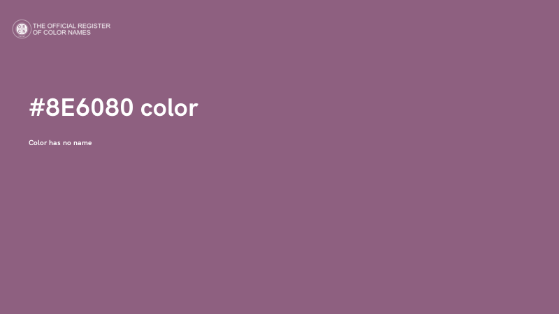 #8E6080 color image